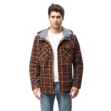 Herren schwere Flanellhemdjacke