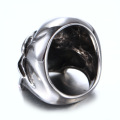 Custom frown siver flag  skull rings