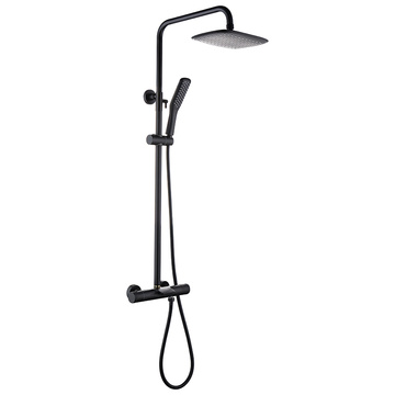 Rainfall Black Shower System Trim Kit