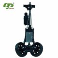 Stainless steel controlled two wheel golf trolley