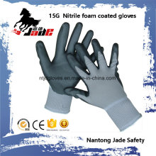 15g Nitrile Foam Coated Safety Work Glove