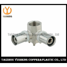 Female Forged Brass and Stainless Steel Press Pipe Fittings (YS3211)