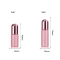 5ML Pink Glass Roller Bottle Essential Oil Bottles