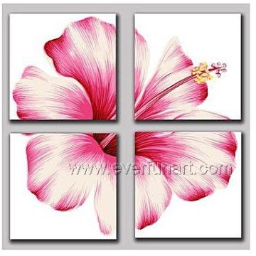 100% Hand Painted Modern Flower Oil Painting