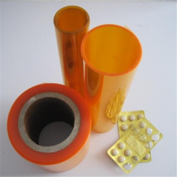 Films d&#39;emballage pharmaceutique PVC Orange