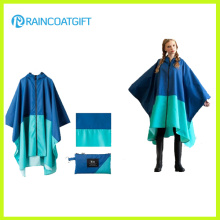 Unisex Mode Polyester PVC Beschichtung Regen Ponchos Rpy-045