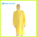 Impermeable de manga larga de color amarillo