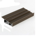 6063 Champagne Anodized Aluminum Window Profiles Extrusion