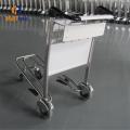 Rubber Wheel Stainless Steel Airport Luggage Trolley