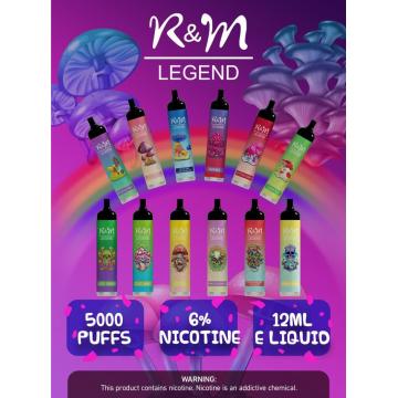 5000puffs Electronic Cigarette R&M Legend Disposable Vape