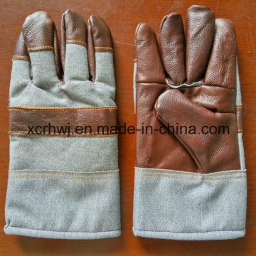 Gant de travail d&#39;hiver, gants chauds de travail d&#39;hiver, gants de vache et de grain de vache