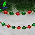 Elegant Glossy Polished Glass Chain Beads Decoration