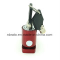 Small Alarm Bicycle Disc Key System Lock