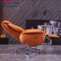 Кожаный металлический поворотный стул для стула офиса босса