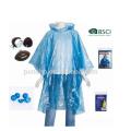 Regalo impreso Logo Poncho de lluvia desechable en bola