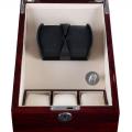 Rose Wood Watch Winder Box with Storage