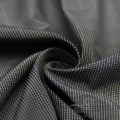 Wasser &amp; Wind-resistent Outdoor Sportswear Daunenjacke Woven Plaid Jacquard 100% Polyester Schwarz Garn Filament Stoff (FJ015)