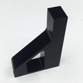 Soporte delantero de aluminio anodizado negro mecanizado