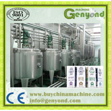 3000bph Pasteurized Milk Processing Line Machinery, Plant with Automatic Top Carton Package