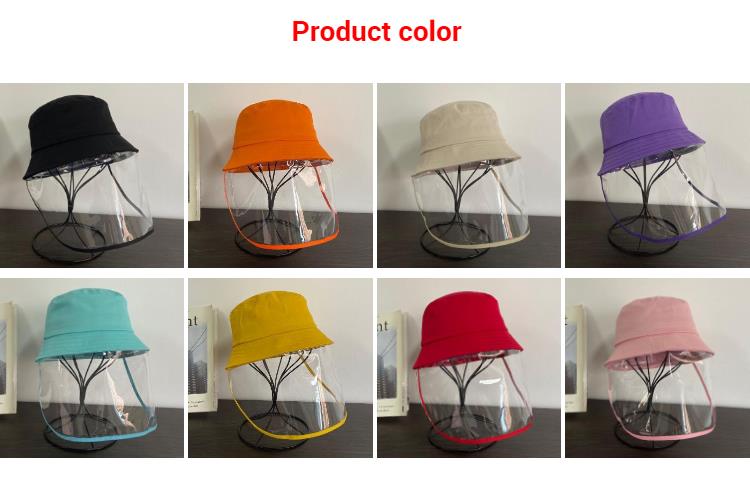 Children Bucket Hat With Plastic Pvc Cap