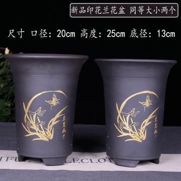 Cheap Black Orchid Flower Pots