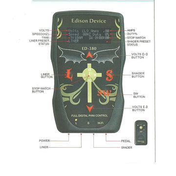 Edison Device Remote Control Tattoo Power Supply