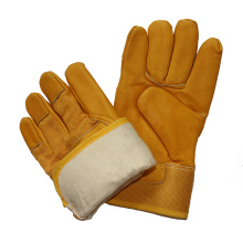 Kuhhaut Industriesicherheit Winterfahrer Handschuhe Warme Arbeitshandschuhe