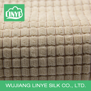 plush corduroy and microfiber polyester fabric for covering sofa cushions