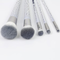 5pcs porcelain grain professional brush set for makeup