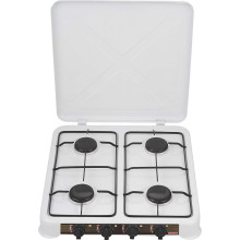 Cuisinière à gaz de style Euro Four Four Burner avec couvercle