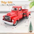 Vintage Red Truck Decor 6.7"