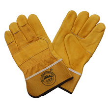 Gants de travail de protection et de protection en cuir grain de protection