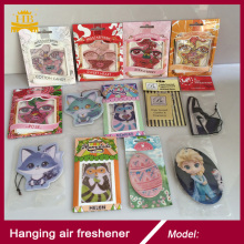 Promotional Hanging Paper Air Freshener for Car Truck