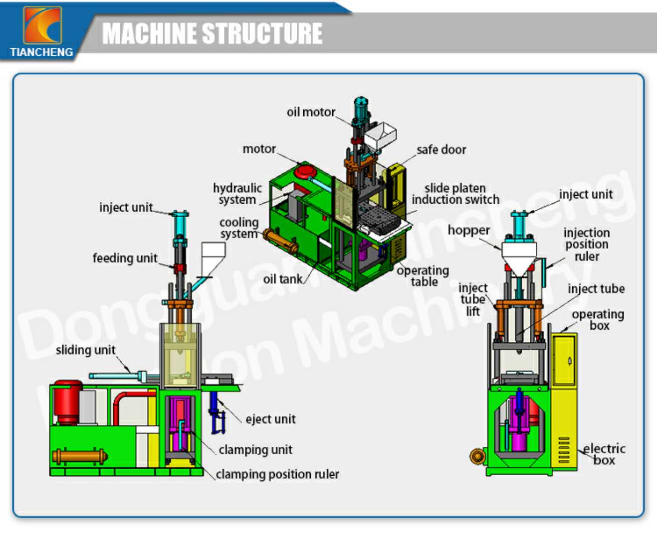 Vertical Single Sliding Board Injection Machine