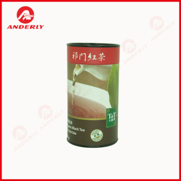 Customized Black Tea Packaging With Tinplate Lid