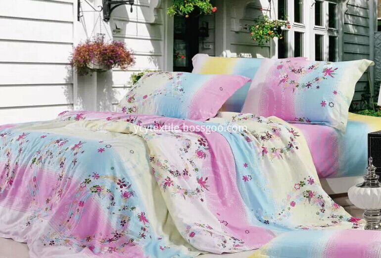 Wholesale Flower Print Fabric for Bedding Fabric