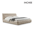 Modern Design Simulation Microfiber Soft Bed