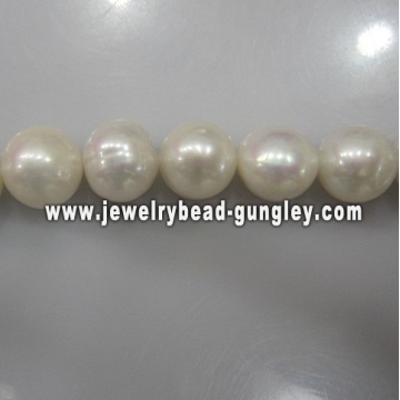 10~11mm white color round shape DIY jewelry