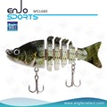 Angler Select Multi Jointed Fishing Life-Like Minnow Lure Bass Bait Swimbait Shallow Artificial Fishing Tackle Fishing Bait