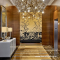 New creative chandeliers Hotel front desk corridor chandeliers Retro branch shape combination chandeliers