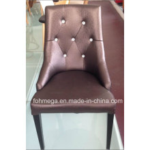 Luxury Leather Restaurant Dining Button Tufted Chair Foh-LC-16