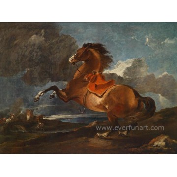Quente-Venda pinturas do cavalo em retratos da parede da lona para a sala de visitas (EAN-299)
