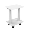 Table réglable de lit d&#39;aliment d&#39;hôpital de taille avec la roue