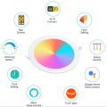 Luz de panel plano LED inteligente para un ambiente relajante