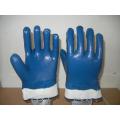 Bule Nitrile Coated Gloves