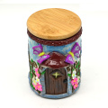 Rose House Polymer Clay Tobacco Storage Jar