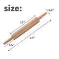 2 Pack of 17" Wooden Roller Rolling Pin