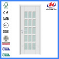 Jhk-G12 1/2 Lite 1 Panel Plank Blanco Alabaster Glass Glass Folding Door