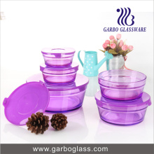 5PCS Colred Sprayed Bowl de cristal GB1402-P determinado