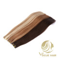 Remy cuticle human tape in hair extensions